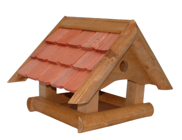 Kleiber Vogelhaus mit Holzschindeln